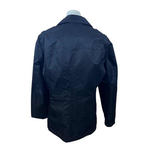 Esprit Women’s Black Polyester Double-Breasted Peacoat Jacket Size S - Picture 3 of 9